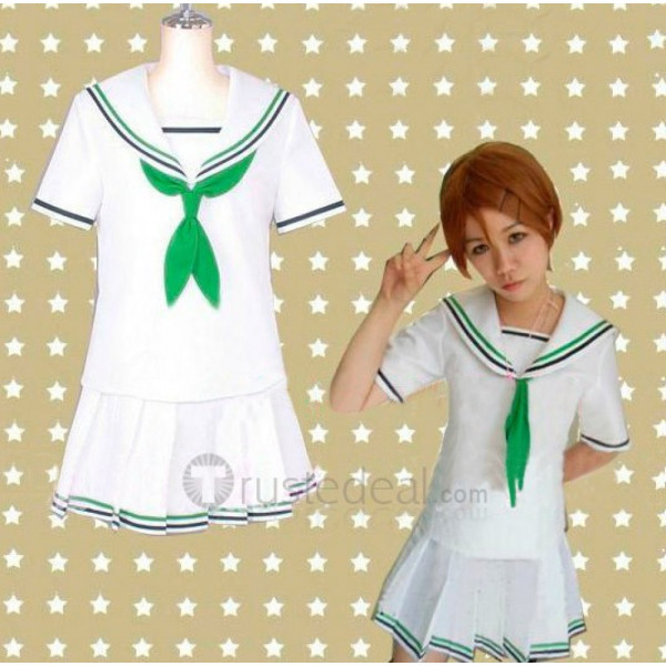 Kurokos Basketball Seirin Girl White Uniform Cosplay Costume