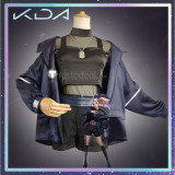 League of Legends KDA New Skins The Baddest Akali KaiSa Ahri Evelynn Cosplay Costumes Shoes Wigs