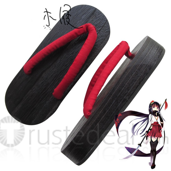 Inu x Boku SS Shirakiin Ririchiyo Wood Sandals Cosplay Shoes Geta