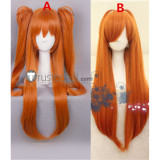 Neon Genesis Evangelion Asuka Langley Soryu Orange Ponytails Cosplay Wig