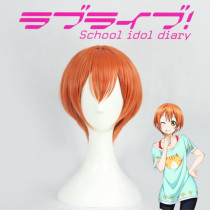 Love Live Rin Hoshizora Short Orange Cosplay Wig