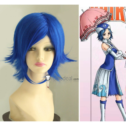 Fairy Tail Juvia Lockser Blue Short Cosplay Wig