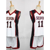 Kurokos Basketball Seirin Kuroko Tetsuya White Uniform Cosplay Costume