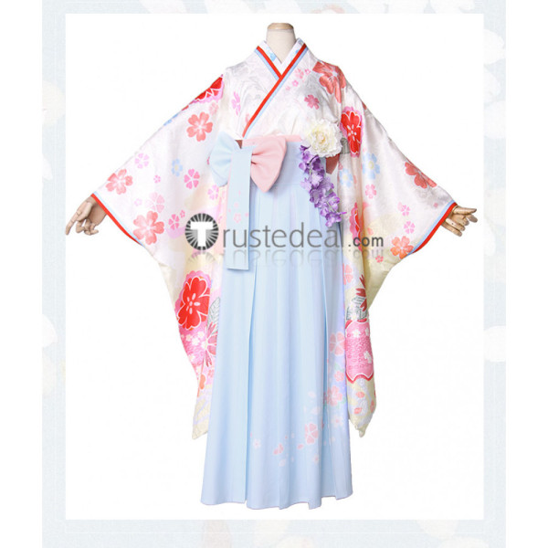 Fate Grand Order FGO Shielder Mashu Matthew Kyrielite Kimono Dress Cosplay Costume