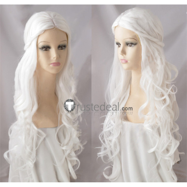 Alice in Wonderland The White Queen White Blonde Cosplay Wigs
