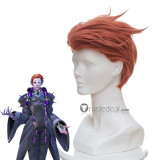 Overwatch Support Moira O'Deorain Orange Cosplay Wig