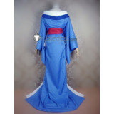 Hell Girl Jigoku Shoujo Girl from Hell Hone Onna Blue Kimono Cosplay Costume 2