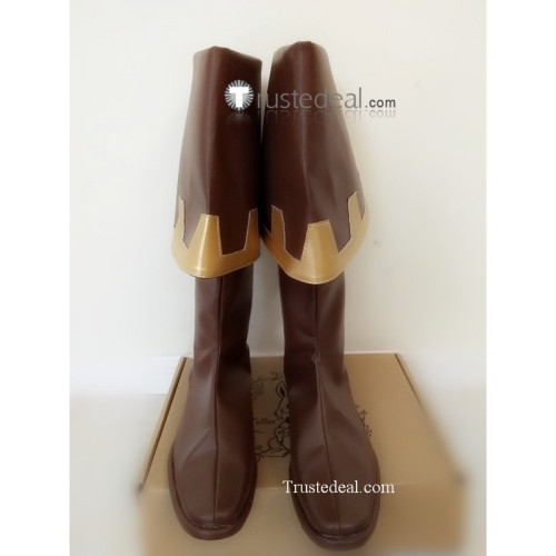 Commission Monkey Island Guybrush Ulysses Threepwood Pirate Brown Cosplay Boots Shoes