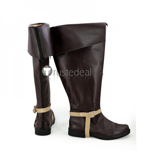 Fire Emblem Awakening Donnel Tinhead Brown Cosplay Boots Shoes