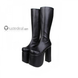 Black Butler Kuroshitsuji Sebastian Demon Devil Punk Lolita Cosplay Shoes Boots