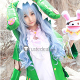 Date A Live Spirit Girl Yoshino Green and White Cosplay Costume