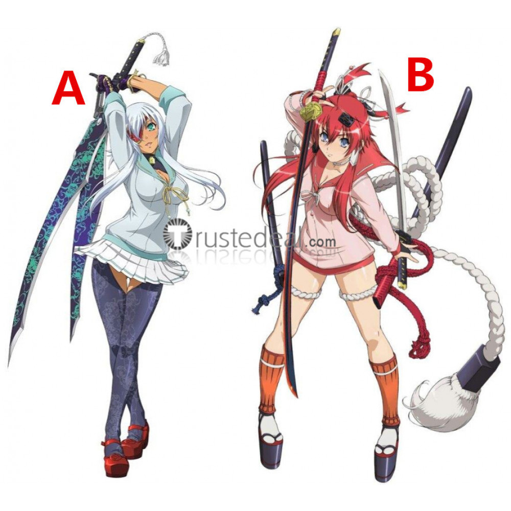 Hyakka Ryouran Samurai Girls Gisen Yagyuu Jubei Yagyu Cosplay Costumes, image size:1000x1000