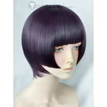 Eromanga Sensei Senju Muramasa Black Purple Bob Cosplay Wig