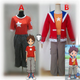 Yo-Kai Watch Nathan Adams Red Cosplay Costume