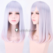 Eromanga Sensei Sagiri Izumi Short Gray Pink Cosplay Wig