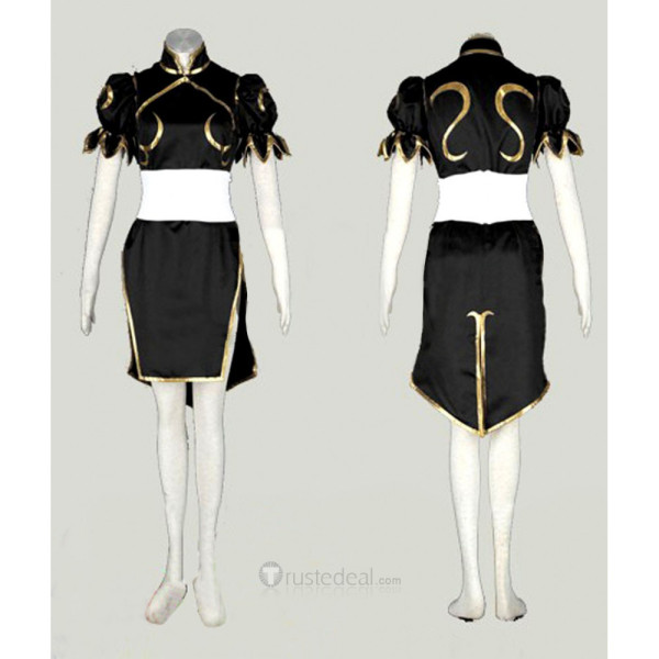 Street Fighter CHUN LI Cosplay Costume Black