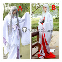 Natsume's Book of Friends Madara White Red Kimono Cosplay Costume