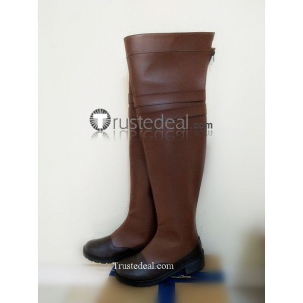 Commission Dragon Age Inquisition Winter Palace Outfit Brown Cosplay Boots Shoes