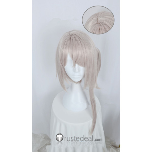 Sengoku Night Blood Takenaka Hanbee Silver White Cosplay Wig