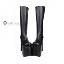 Black Butler Kuroshitsuji Sebastian Demon Devil Punk Lolita Cosplay Shoes Boots