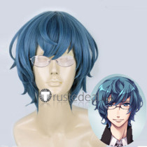 Starry Sky Mizushima Iku Deep Blue Cosplay Wig