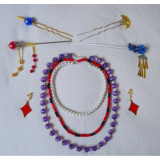 Final Fantasy 10 Lulu Cosplay Headdress Hairpins Set