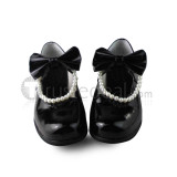 Black Bows Lolita Shoes