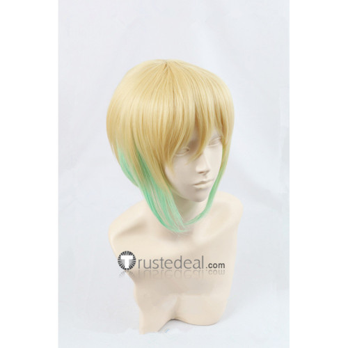Oushitsu Kyoushi Heine The Royal Tutor Leonhard von Glanzreich Yellow Green Cosplay Wig