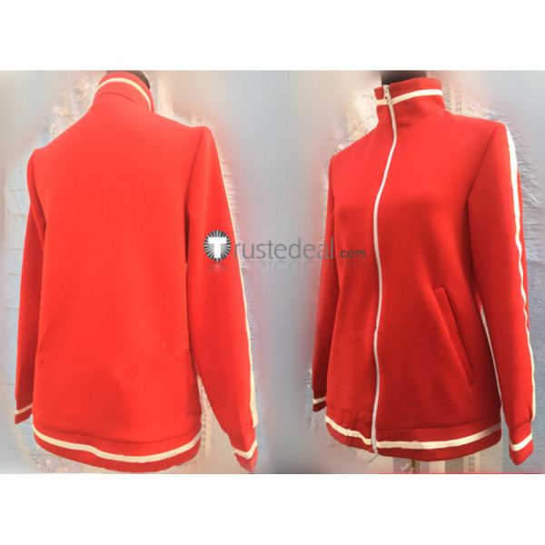 Gabriel DropOut Gabriel White Tenma Red Jacket Cosplay Costume