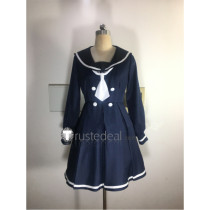 Zombie Land Saga Zonbi Rando Saga Junko Konno Dark Blue Sailor Cosplay Costume