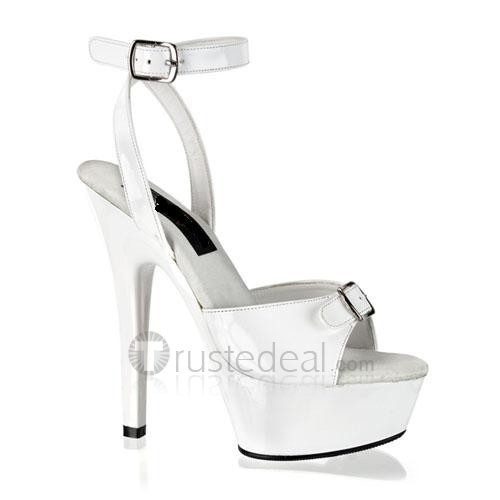 PU Leather Upper High Heel Open-toes Platform Sexy Sandals(99-65)