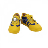 Street Fighter CHUN LI Blue Yellow Cosplay Shoes Boots