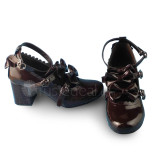 Sweet Pink Lolita Heels Shoes with Bows