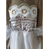Sailor Moon Tsukino Usagi Princess White Formal Cosplay Dress