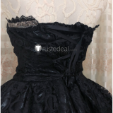Super Mario Bros Bowsette Princess Bowser Black Lace Cosplay Costume 2