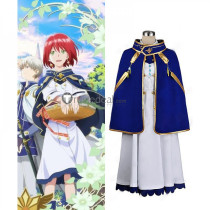 Akagami no Shirayukihime Shirayuki Blue White Cosplay Costume 3