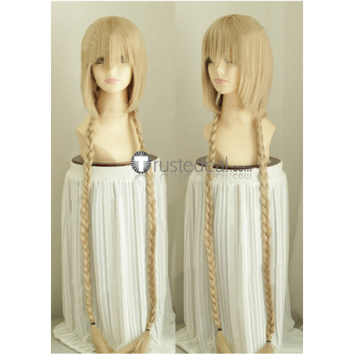 Hetalia Axis Powers Liechtenstein Light Blonde Braids Cosplay Wig