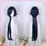 Sengoku Night Blood Date Masamune Long Black Blue Cosplay Wig