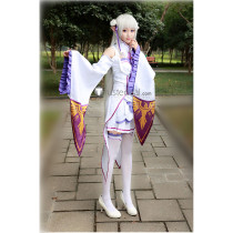 Re Zero Kara Hajimeru Isekai Seikatsu Emilia Cosplay Costume