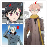 ID Invaded Sakaido Akihito Anaido Koharu Blue Pink Black Cosplay Wigs