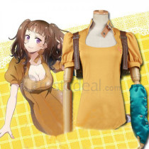 The Seven Deadly Sins Diane Yellow Top Cosplay Costume