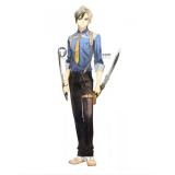 Tales of Xillia Ludger Will Kresnik Blue Black Cosplay Costume