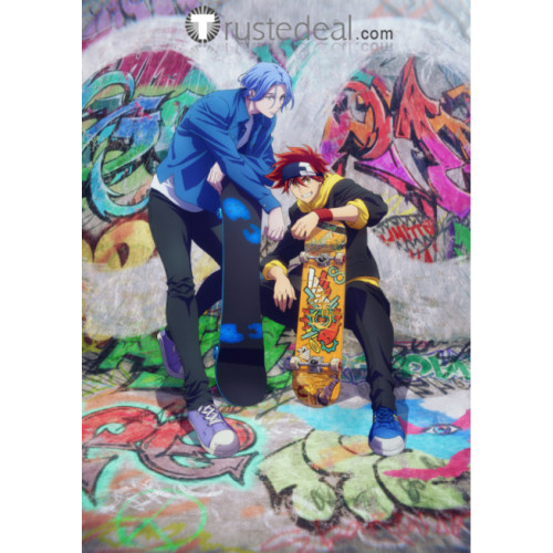 SK8 the Infinity SK∞ Reki Kyan Langa Hasegawa Red Blue Cosplay Wigs 2