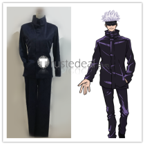Jujutsu Kaisen Sorcery Fight Toge Inumaki Megumi Fushiguro Satoru Gojo Blue Black Uniform Cosplay Costumes