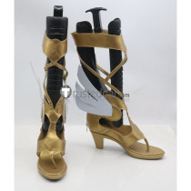 Overwatch Angela Ziegler Mercy Winged Victory Golden Cosplay Boots Shoes
