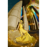 Sailor Moon Aino Minako Sailor Venus Princess Yellow Formal Dress Cosplay Costume
