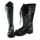 Vocaloid Himitsu Keisatsu Secret Police Kagamine Rin Black Punk Cosplay Boots Shoes