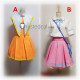 Cardcaptor Sakura Kinomoto Sakura Cheerleader Uniform Movie The Sealed Card Amusement Park Cosplay Costumes