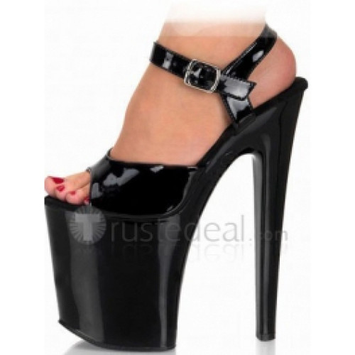 Patent Leather Upper High Heel Open-toes Platform Sexy Sandals(L2002BB)