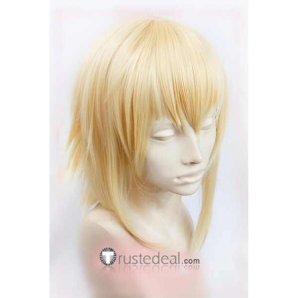 BLAZBLUE Jin Kisaragi Blonde Cosplay Wig